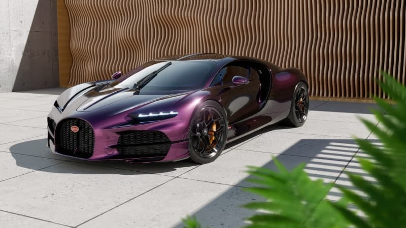Purple aesthetic Bugatti Tourbillon Wallpaper