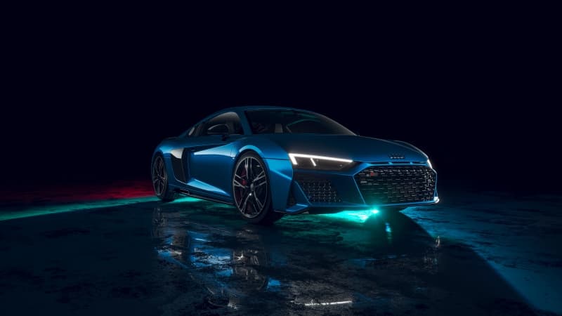 Neon Audi R8 Wallpaper