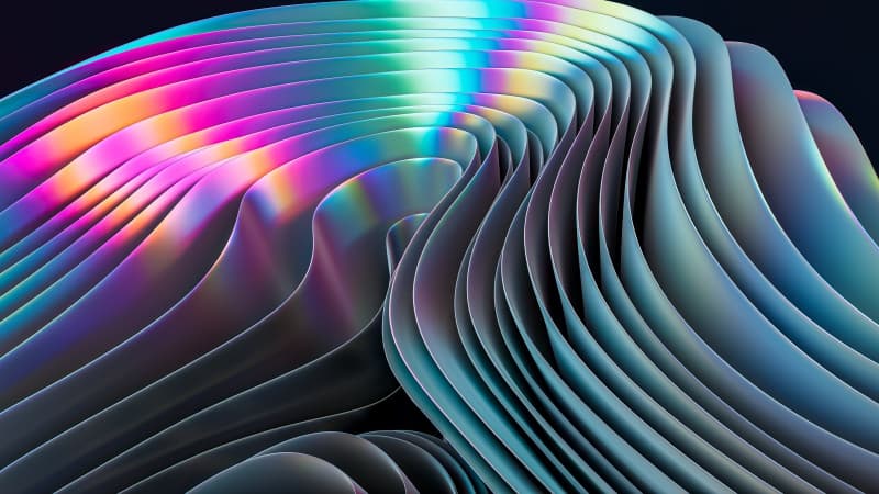 Neon Gradient Abstract Wallpaper