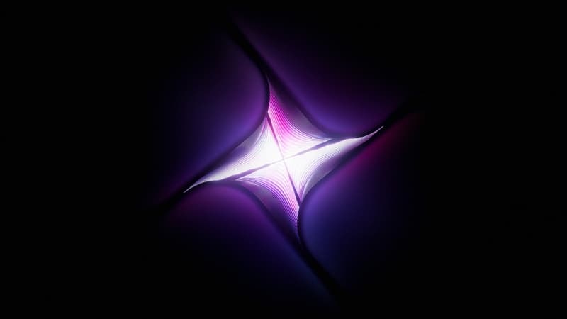 Neon glow Fractal Wallpaper