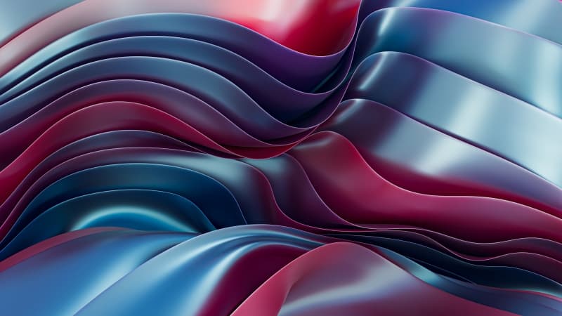 Metallic Ribbons Wallpaper
