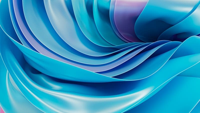 Fluidic Blue abstract Wallpaper