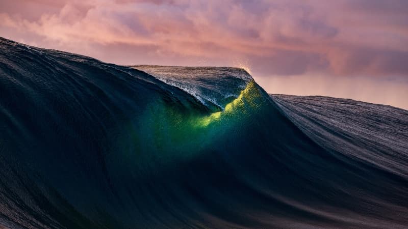 Sunset Tides Wallpaper