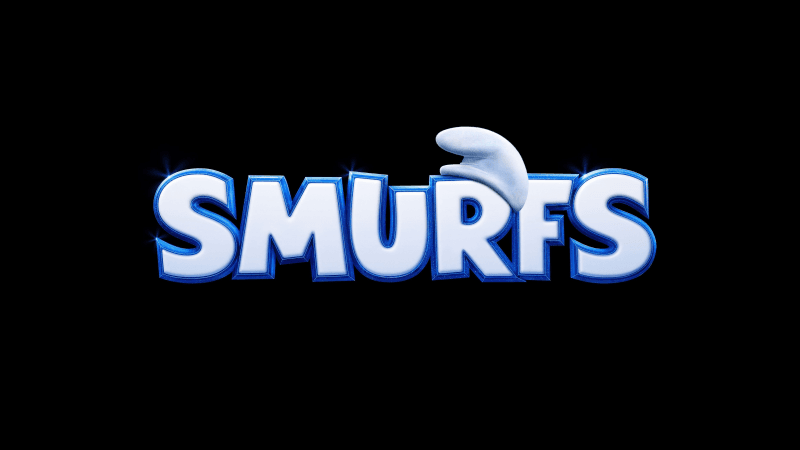 Smurfs (2025) Logo Wallpaper