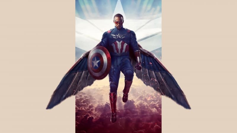 Captain America: Brave New World Anthony Mackie Wallpaper