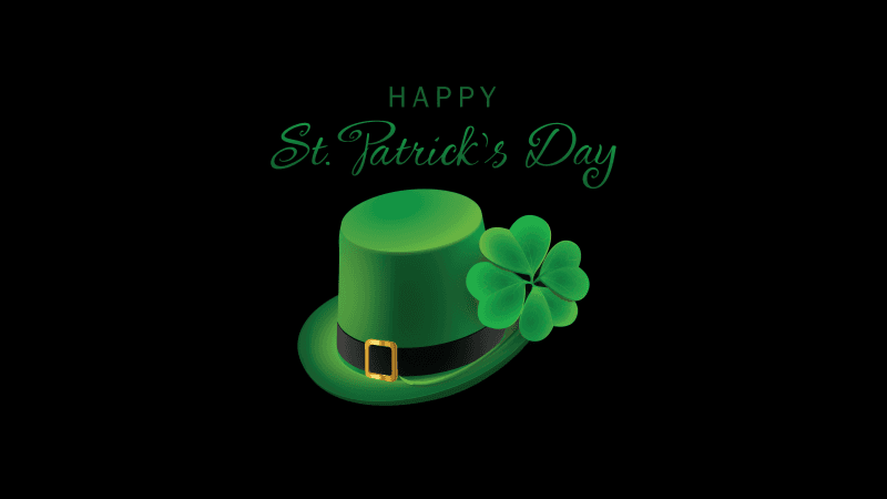 St. Patrick's Day Green hat Wallpaper