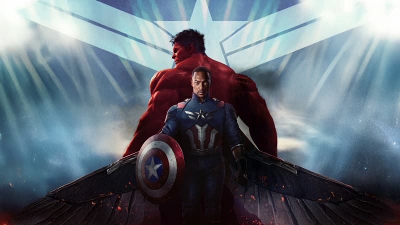 Red Hulk vs Sam Wilson Wallpaper