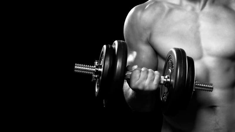 Gym Dumbbell workout Wallpaper