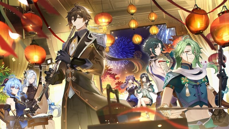 Lantern Rite Festival Genshin Impact Wallpaper