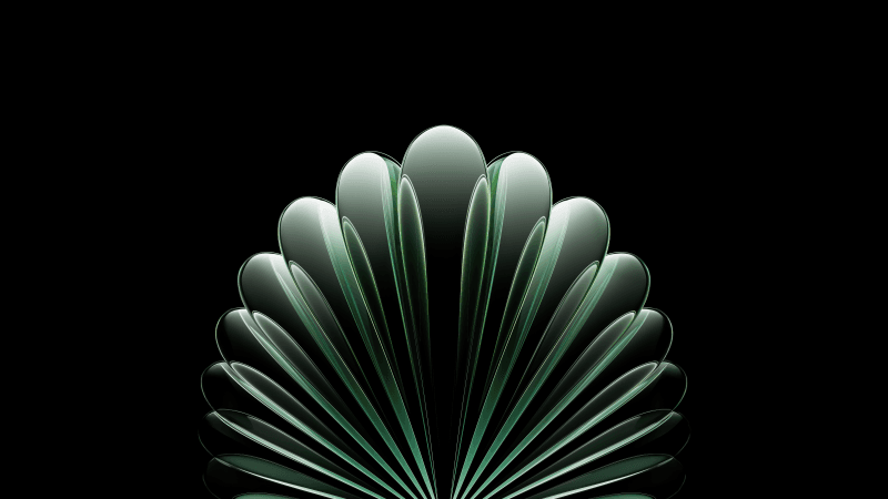 Green abstract Metallic Wallpaper