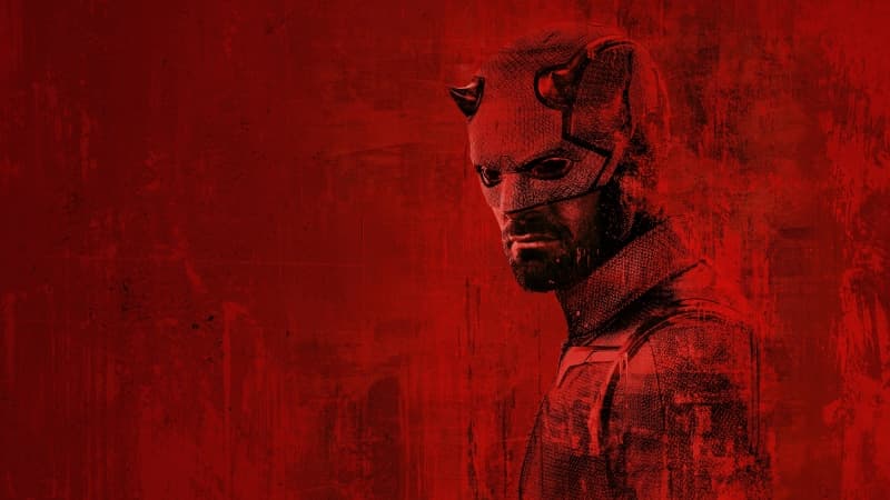 Daredevil: Born Again Red background Wallpaper
