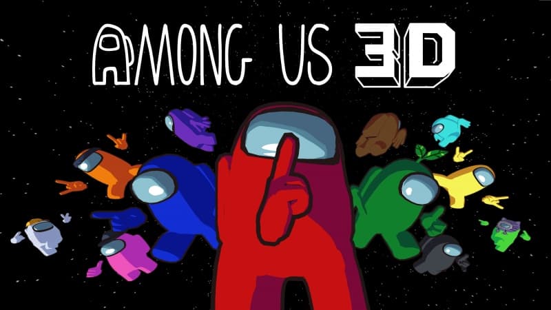 Among Us 3D Key Art Wallpaper