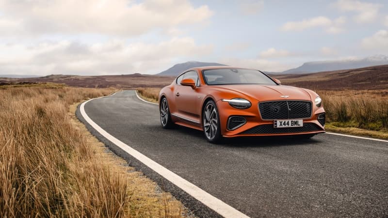 Bentley Continental GT Speed Orange Flame Satin Wallpaper