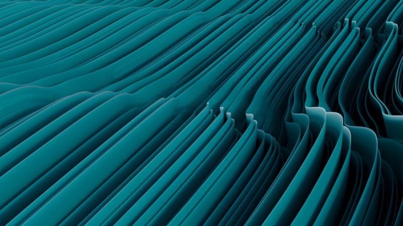 Teal abstract Layers Wallpaper