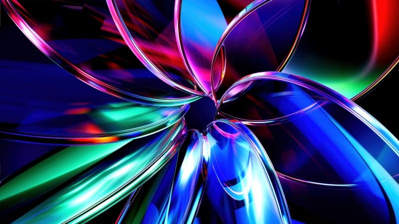 Glassy Colorful abstract Wallpaper