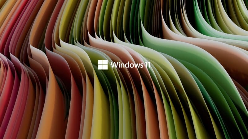 Windows 11 Colorful waves Wallpaper