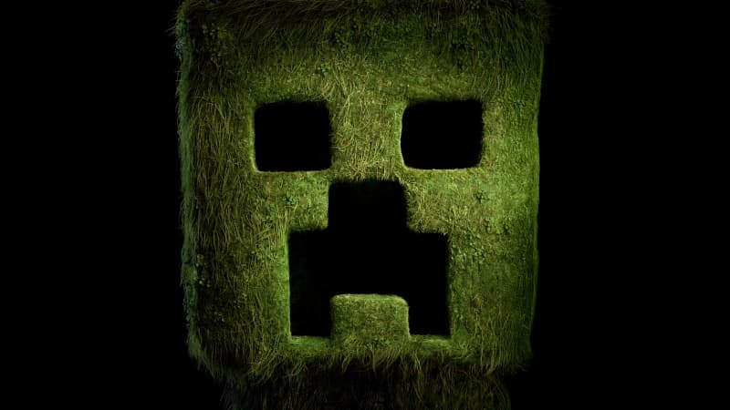 A Minecraft Movie Creeper Wallpaper