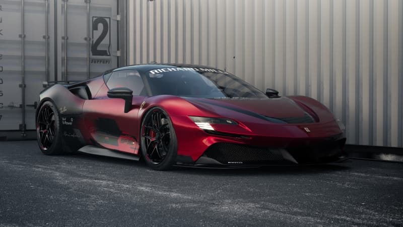 Ferrari SF90 Stradale Carbon Fiber Wallpaper