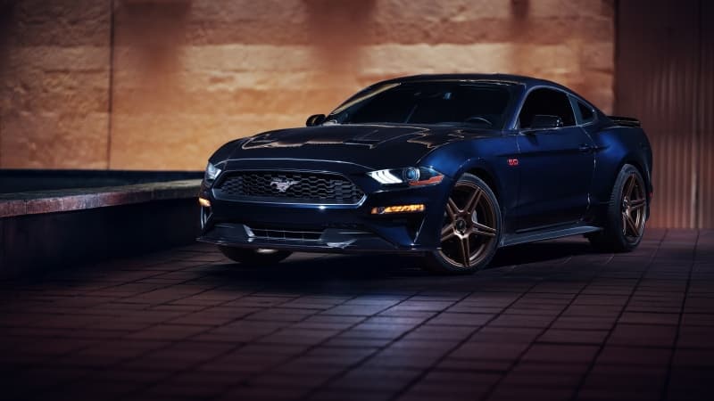 Ford Mustang GT Dark blue Wallpaper