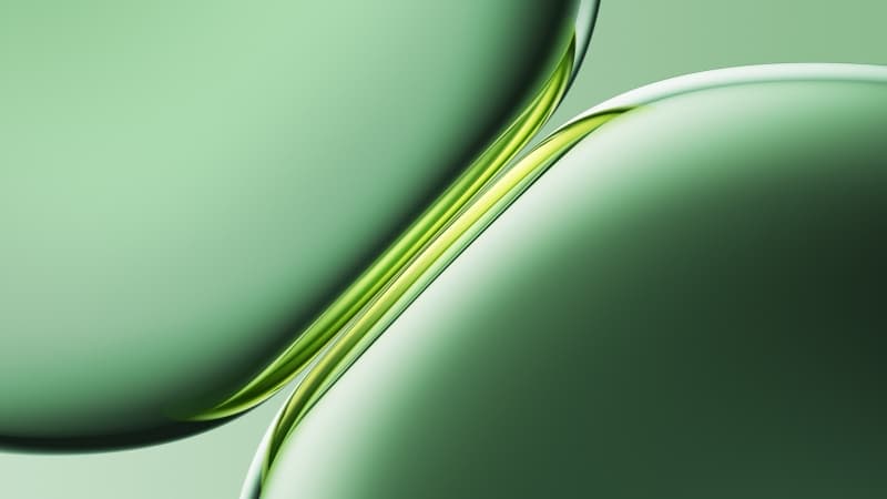 Green abstract 3D Render Wallpaper