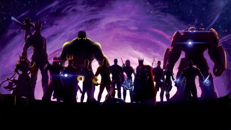 Marvel Superheroes Silhouette Wallpaper