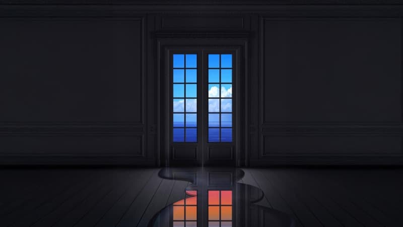 Duality Doorway Wallpaper