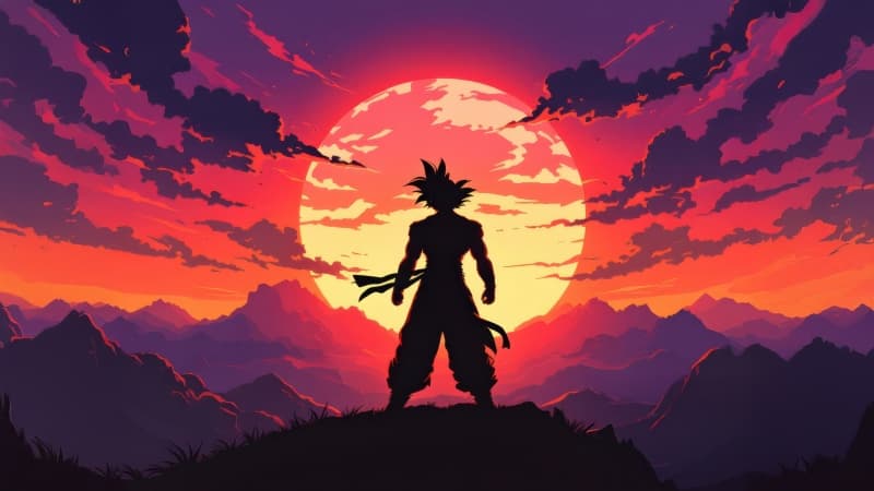 Goku Silhouette Wallpaper