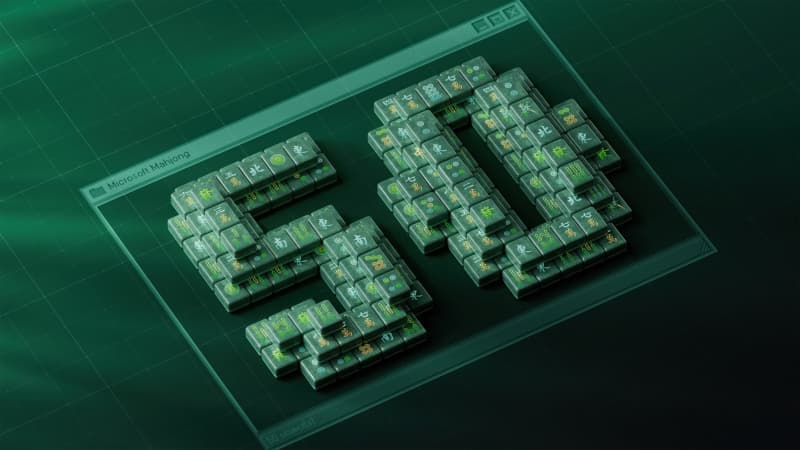 Microsoft Mahjong Dark Mode Wallpaper
