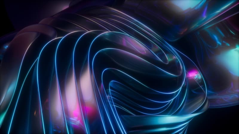Metallic Blue abstract Wallpaper