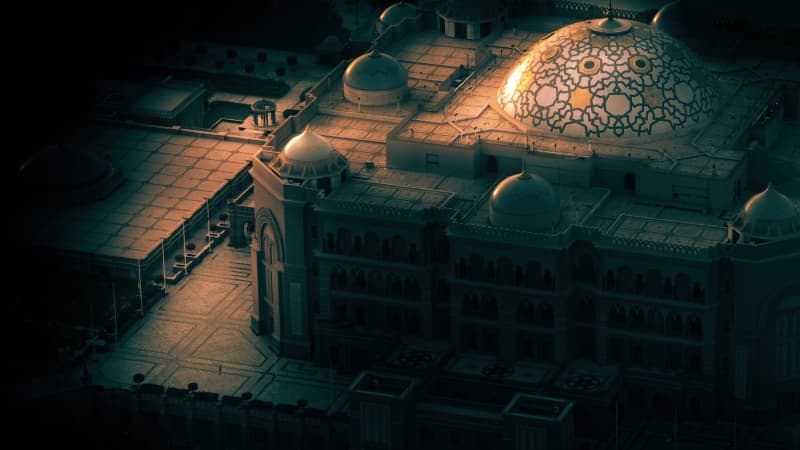Sheikh Zayed Grand Mosque Dark aesthetic Wallpaper