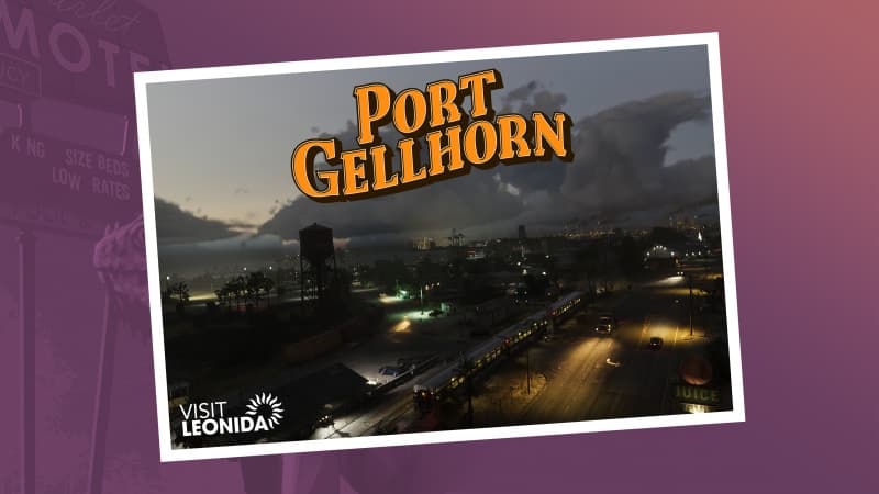 Port Gellhorn Postcard Wallpaper