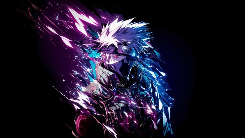 Kakashi Hatake Vibrant Wallpaper
