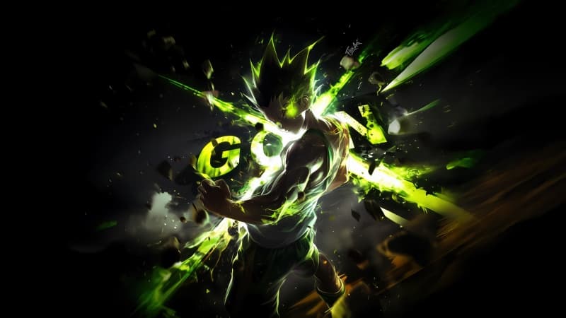 Gon Freecss Green aesthetic Wallpaper