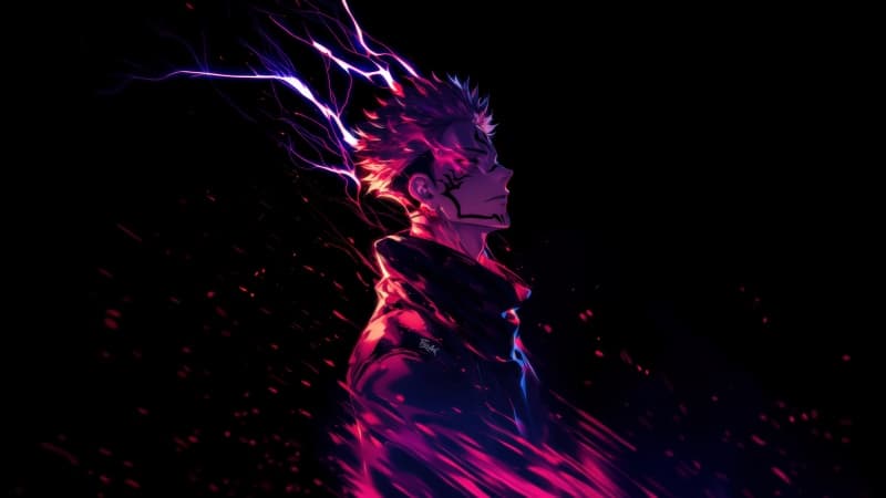 Sukuna Electric Wallpaper