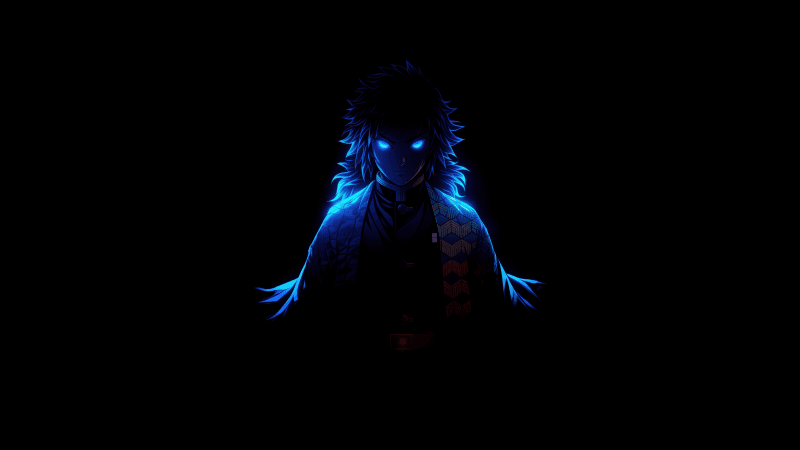 Giyu Tomioka AMOLED Wallpaper