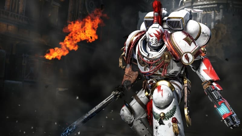 Space Marine 2 White Scars and Blood Angels Wallpaper