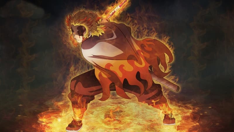 Demon Slayer: Mugen Train Kyojuro Rengoku Wallpaper