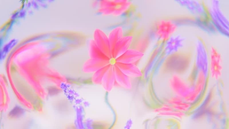 Dreamy Abstract flower Wallpaper