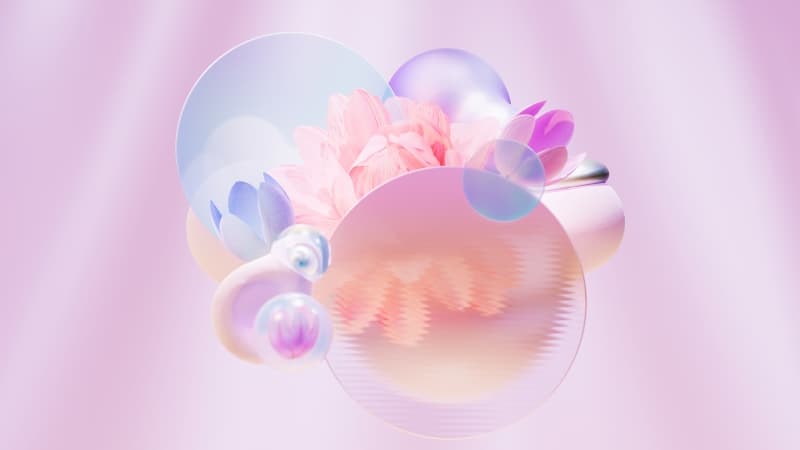 Pastel colors Floral designs Wallpaper