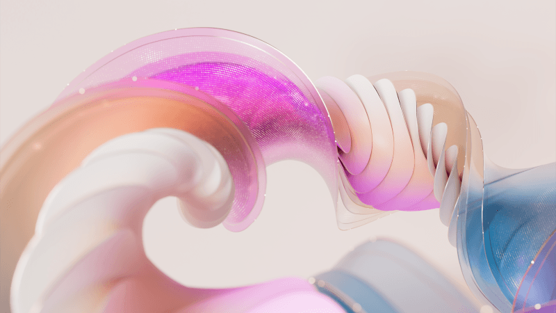 Pastel gradient 3D Render Wallpaper