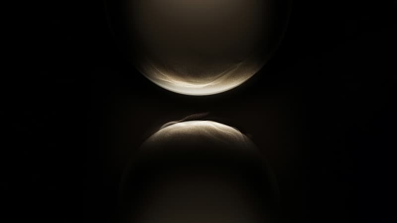 Golden Glowing particles Wallpaper