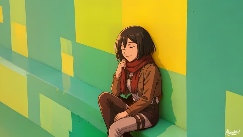 Mikasa Ackerman 8K Wallpaper