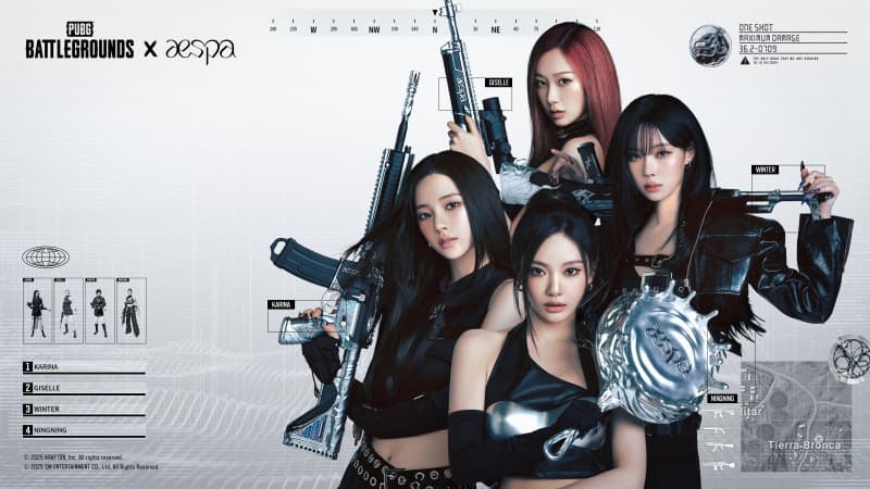 PUBG: Battlegrounds x aespa K-Pop singers Wallpaper