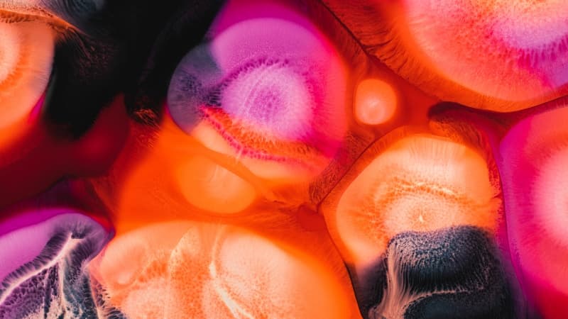 Vibrant Fluid art Wallpaper