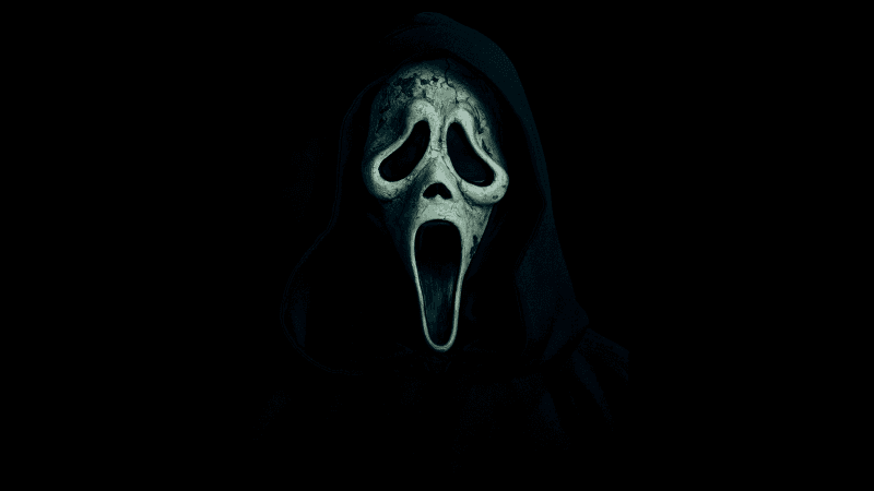 Ghostface Black background Wallpaper