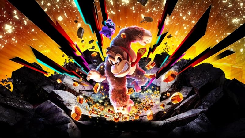 Donkey Kong Bananza Key Art Wallpaper