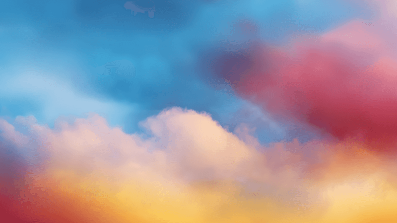 Colorful Sky Clouds Wallpaper