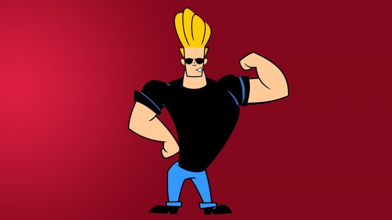Johnny Bravo Minimalist Wallpaper