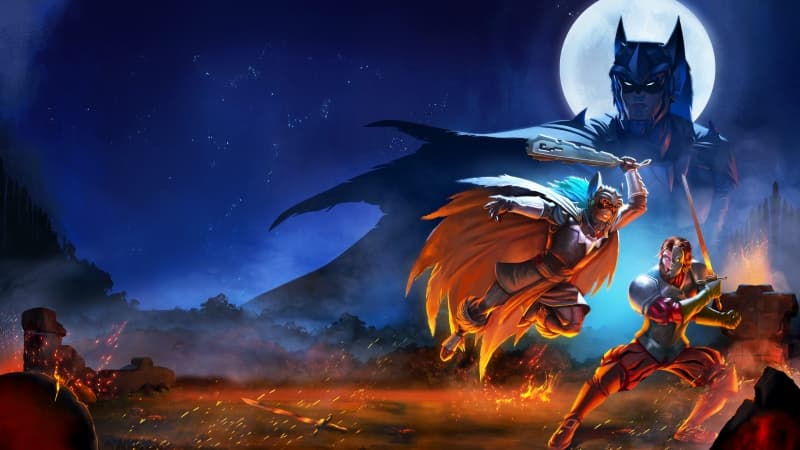 Aztec Batman: Clash of Empires Key Art Wallpaper