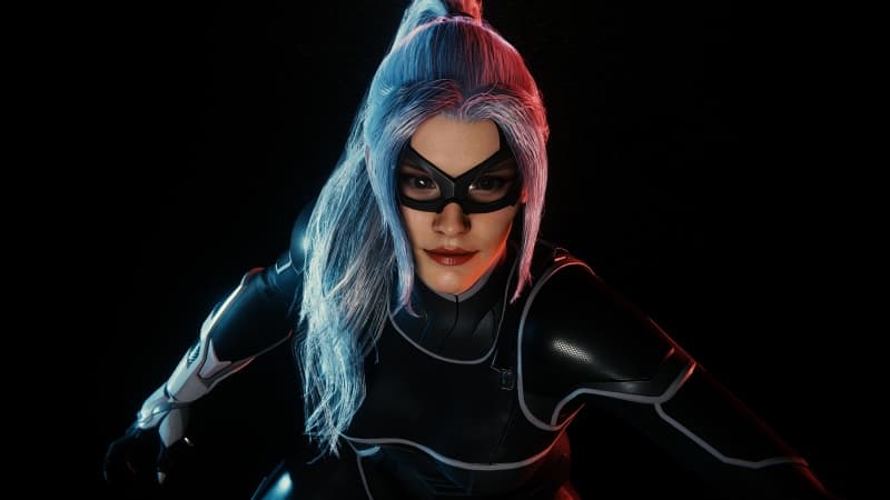 Black Cat (Felicia Hardy) Black background Wallpaper